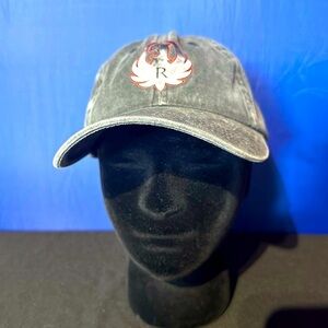 Ruger Firearms Gray Cotton Twill Strapback Cap Hat.  Preloved With Decal